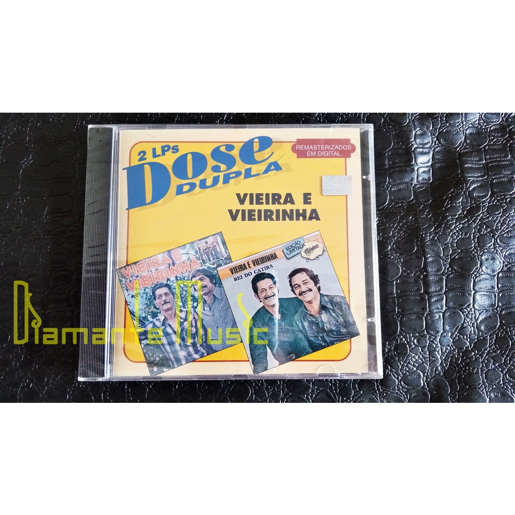 Vieira e Vieirinha - 2 LPs Dose Dupla - CD Novo Raiz Ref. 2160