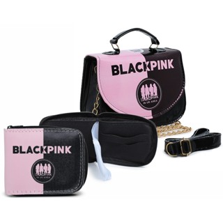 Kit Bolsa Luxo Com Carteira Blackpink em Oferta na Shopee