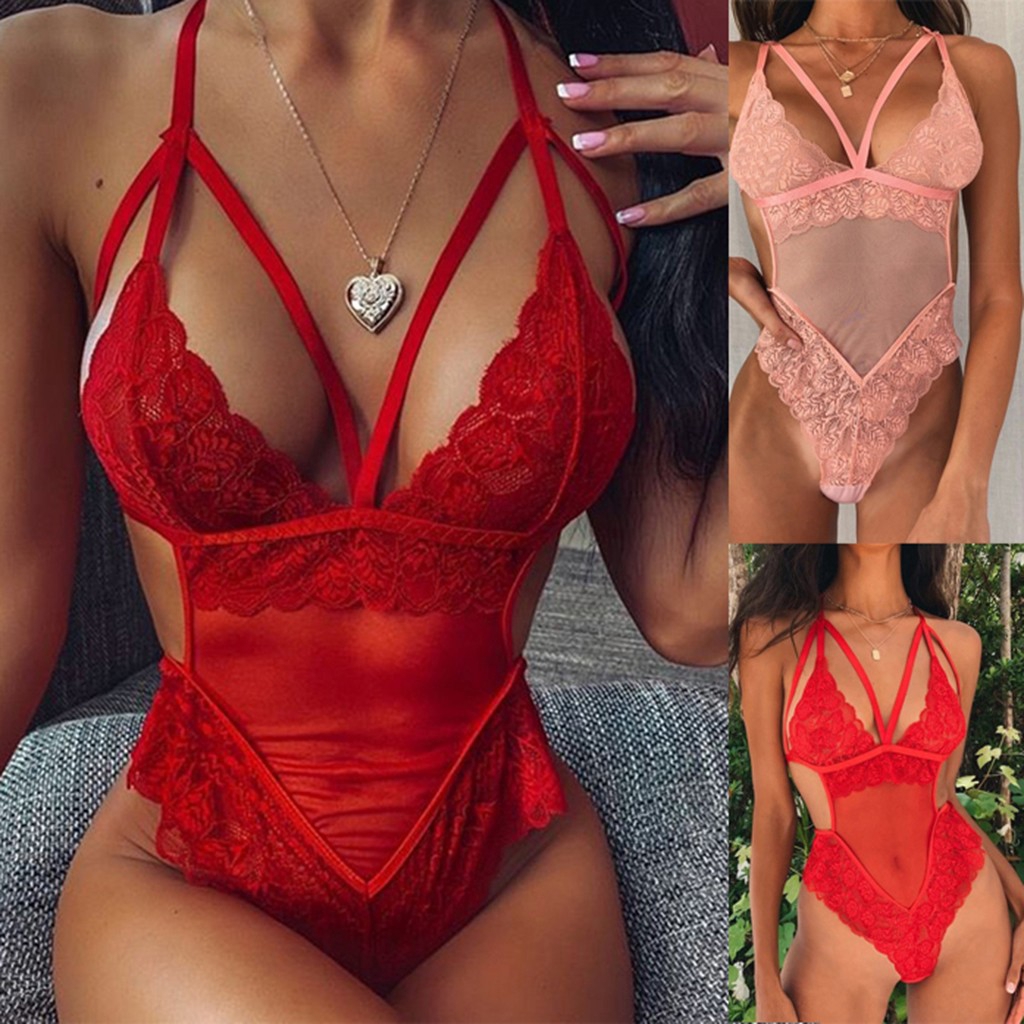 sexy red bodysuit