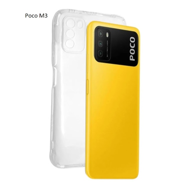 Capinha Celular Silicone Transparente Capa Smartphone Anti Impacto Poco M3