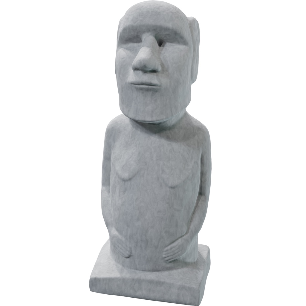 Meme Cara De Pedra Moai 14 Cm Escultura Decorativa Resina