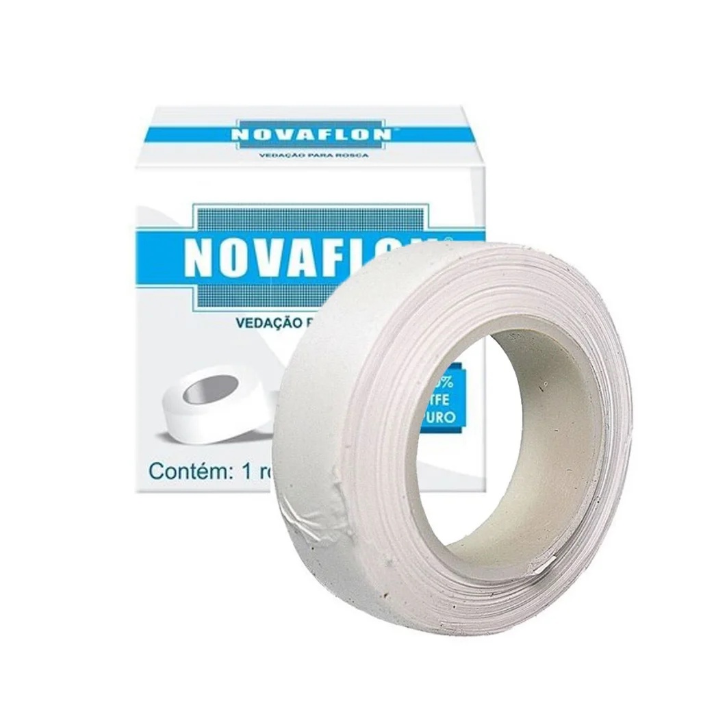Fita Veda Rosca 5M X 12MM - Novaflon | Shopee Brasil