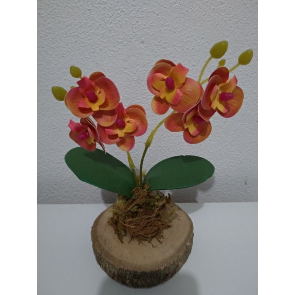 Orquídea de silicone no tronco | Shopee Brasil