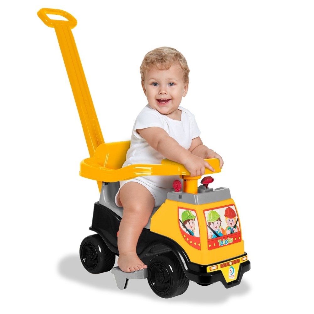 Veiculo de Brinquedo Carrinho para Bebê Totoka Totokinha Tractor Plus 6009 Amarela - Cardoso