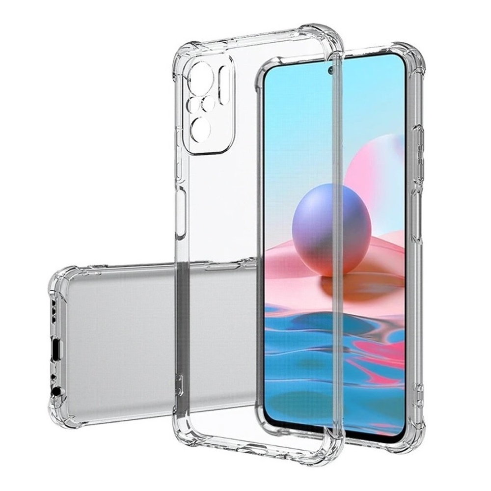 Capa Anti Impacto Redmi Note 10 / Note 10s Capinha Transparente De Silicone Com Borda + Proteção em Oferta na Shopee
