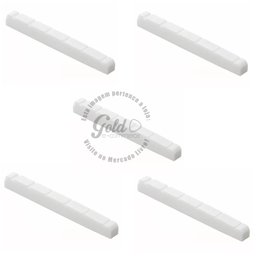 Kit com 5 pestana  nut 100% osso animal 43mm 43 mm guitarra strato stratocaster tele telecaster