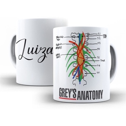 Caneca Tumor Inoperável Derek Grey's Anatomy Personalizada com nome — imagem 2 de 2