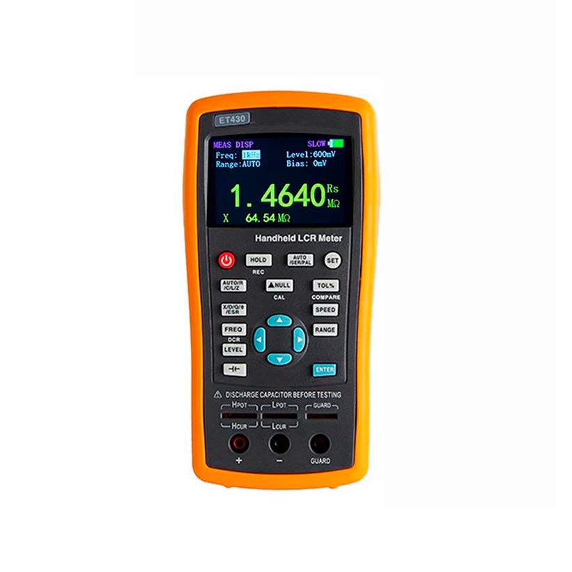 Medidor Ponte Lcr Esr Rlc 100khz Et430 Indutância Digital Nota fiscal Portátil USB capacitância capacímetro resistência