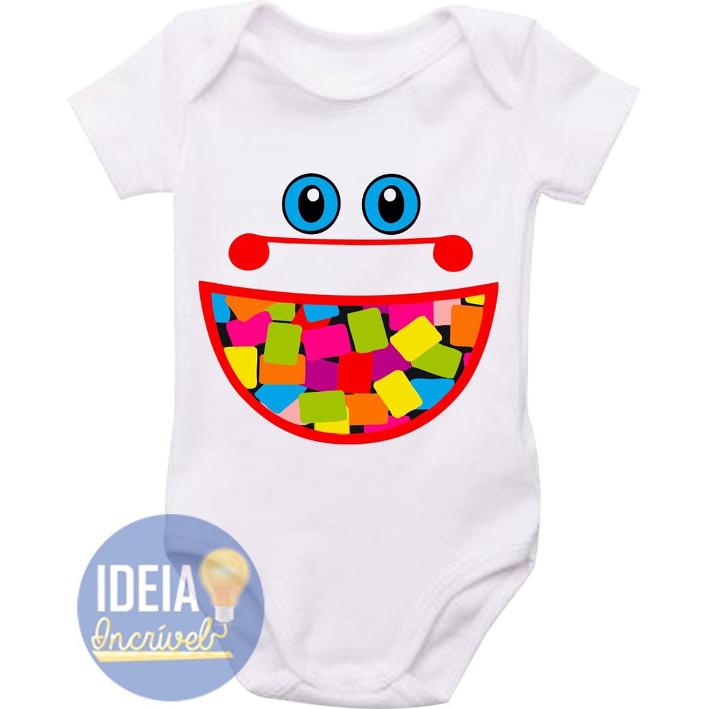 Roupa Body Bebê bebe infantil Chicletes Mini