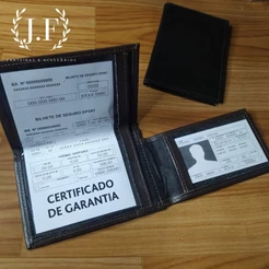 Porta Documento 2 Abas Couro sintetico