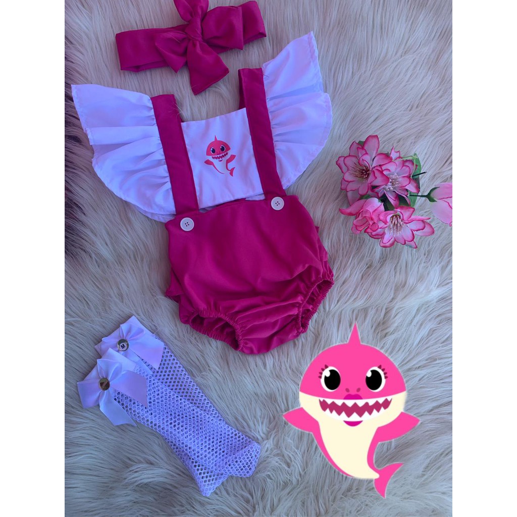 Roupa baby hot sale shark bebe