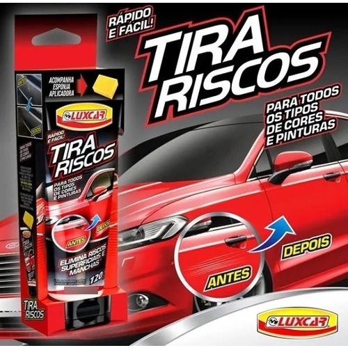 CERA TIRA RISCO 120G ELIMINA RISCOS E MANCHAS + ESPONJA | Shopee Brasil