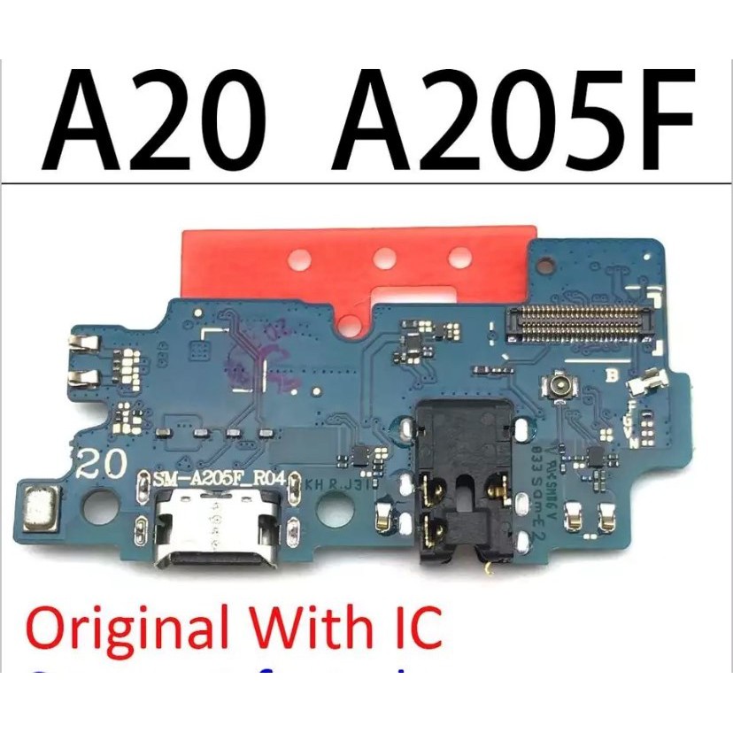Placa Conector De Carga Microfone Para Galaxy A20 Sm A205