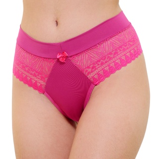 Kit 3 Calcinhas Tanga Fio Duplo Cós Alto Cintura Alta Atacado