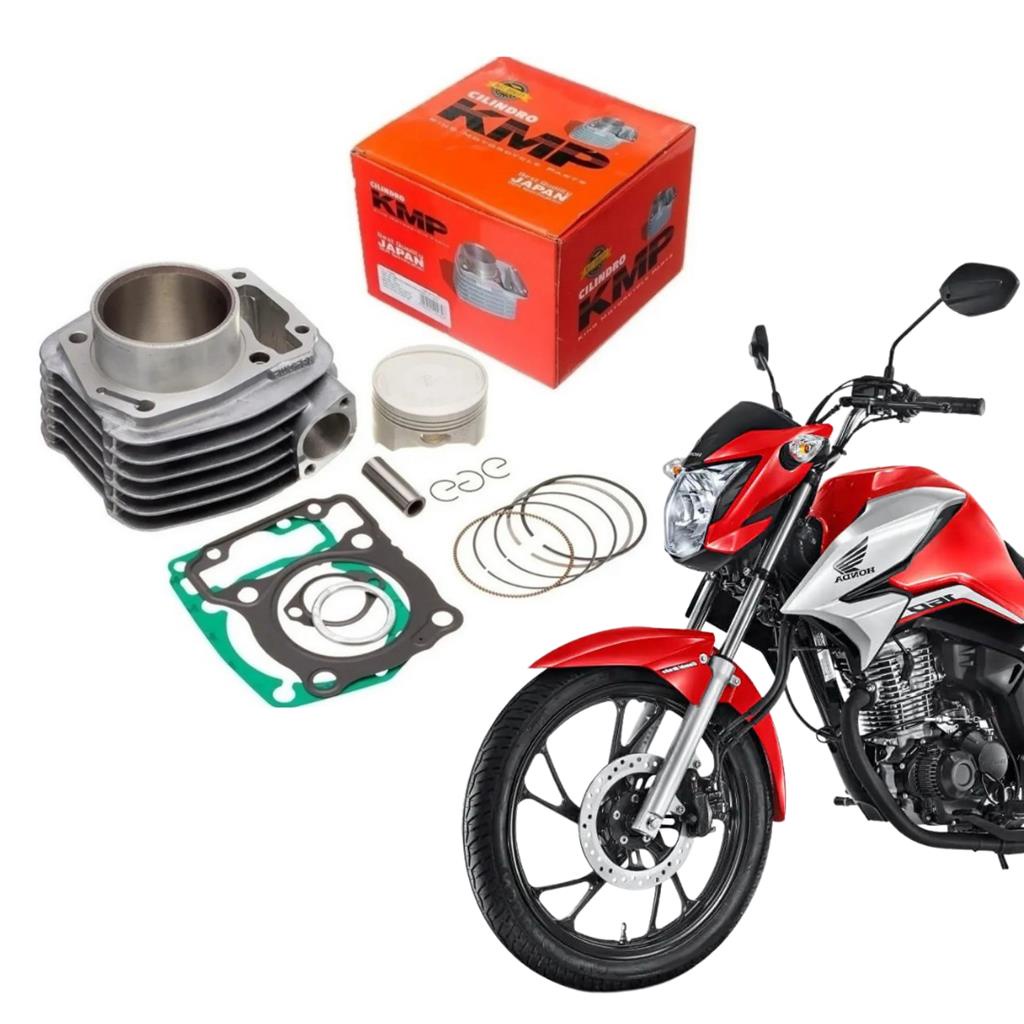 Kit Cilindro Cg 160 Titan 160 Bros 160 Nxr 160 Kmp em Oferta na Shopee