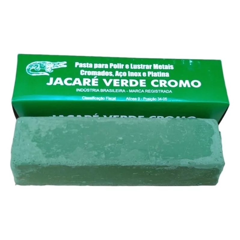 Pasta Jacaré Polir 400g Original Madeira Inox Acrilico Afiar em Oferta na Shopee