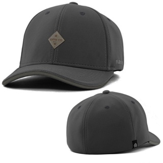 Boné Anth Co. Must Gorgurão Chumbo Aba Curva Fechado Com Elástico em Oferta na Shopee