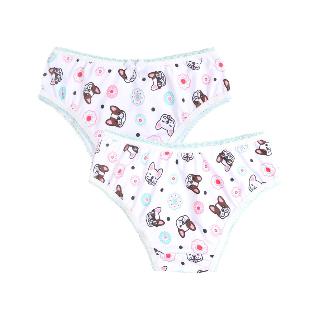 Kit 5 Calcinha Infantil Fofa Microfibra Estampada Forro 100% Algodão Confortável Básico
