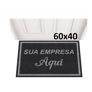 Tapete Capacho Personalizado 60x40 Logomarca Empresa Logo em Oferta na Shopee