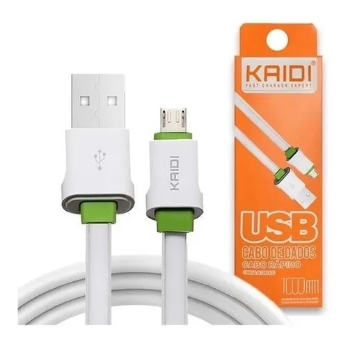 Cabo Usb Carregador Turbo Rapido Original Kaidi Para Celular Iphone