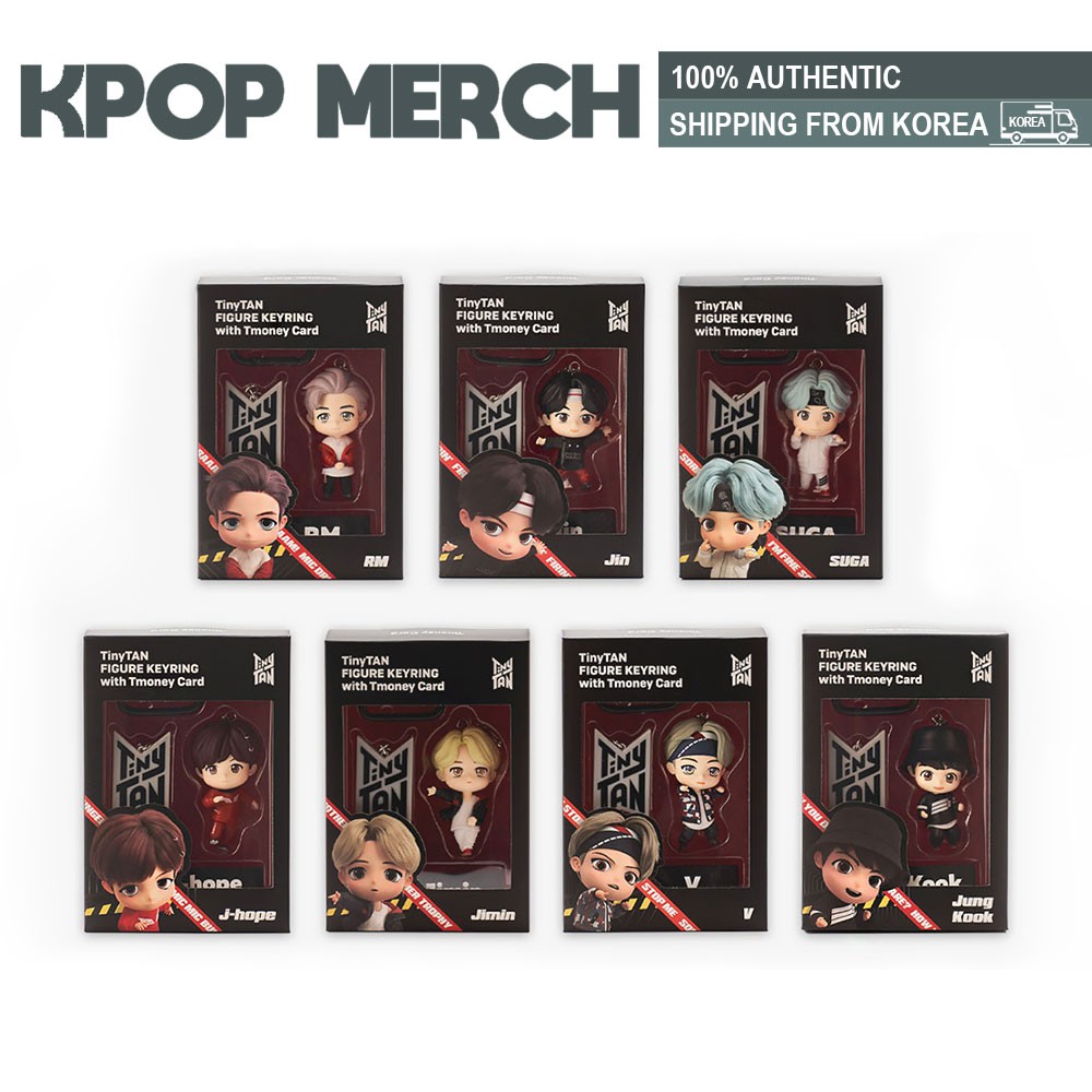 TinyTAN Figure Keyring with T-money em Oferta na Shopee