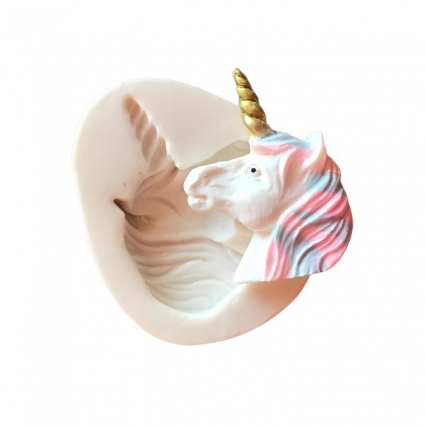 Molde De Silicone Carinha De Unicórnio Molde Para Confeitaria Molde Para Biscuit 110