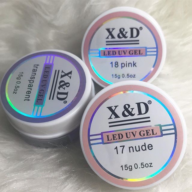 Gel X&d 15g Led Uv Gel para Unhas Xd Profissional Acrigel Alongamento