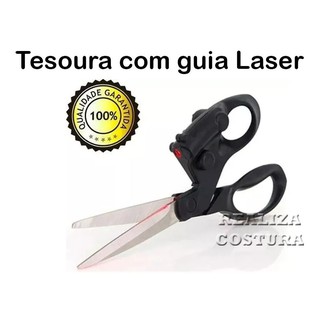 Tesoura Mira Laser Para Cortes Mais Precisos