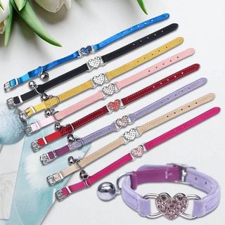 【LSPET.br】2022 Nova Coleira Flocking / Coleira De Diamante De Cor Para Gatinhos