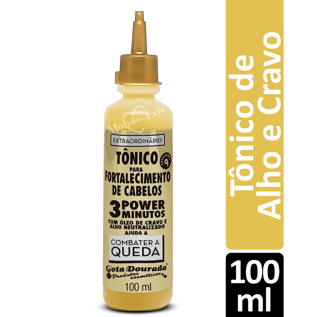 Tônico para Fortalecimento de Cabelos Gota Dourada Combate a Queda 100ml - Beauty
