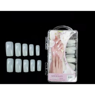 100 Unhas Postiças Inteiras Cobre Unha Natural Colar Pintar10051