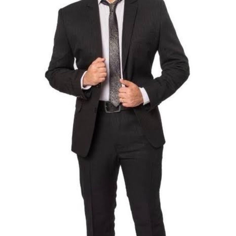 Terno Preto Slim Oxford Promoçao