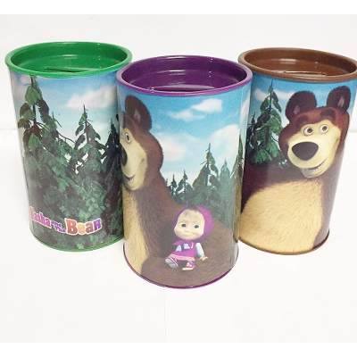 10 Cofrinho de Papelão Masha e o Urso