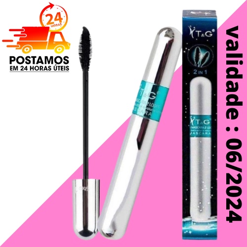 Rímel 4D Tango 2 em 1 - Rímel Tango - Máscara de Cílios - Uma Máscara 2 Looks