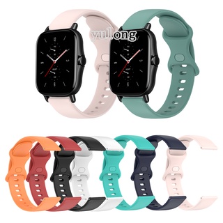 Silicone Macio De Para Huami Amazfit GTS4 mini GTS2 GTS3 GTS2e Neo GTS 2 3 4 2e 20mm Pulseira De Relógio Reposição Esportiva