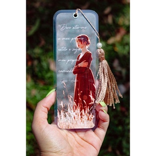 marcador de página Jane Austen - Elizabeth com tassel plastificado
