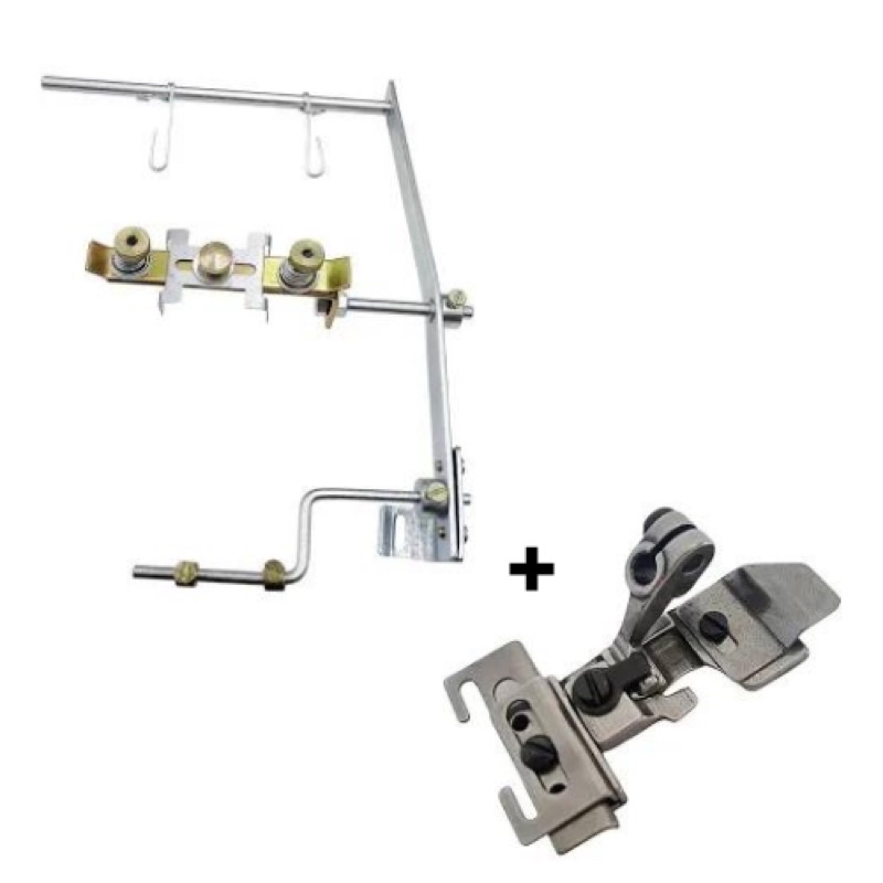 Aparelho De Elástico P/ Máquina Overloque Overlock Siruba + Calcador Elastico