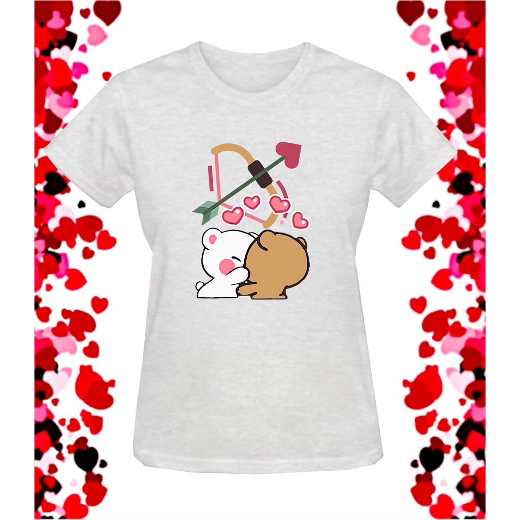 Camiseta Baby Look Feminina gatinhos no arco e flecha