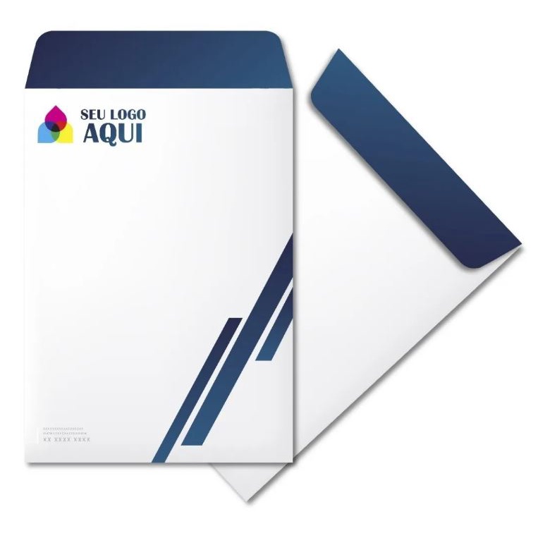 Envelopes Personalizados Saco A4 - 24 x 34 cm - 100 unidades