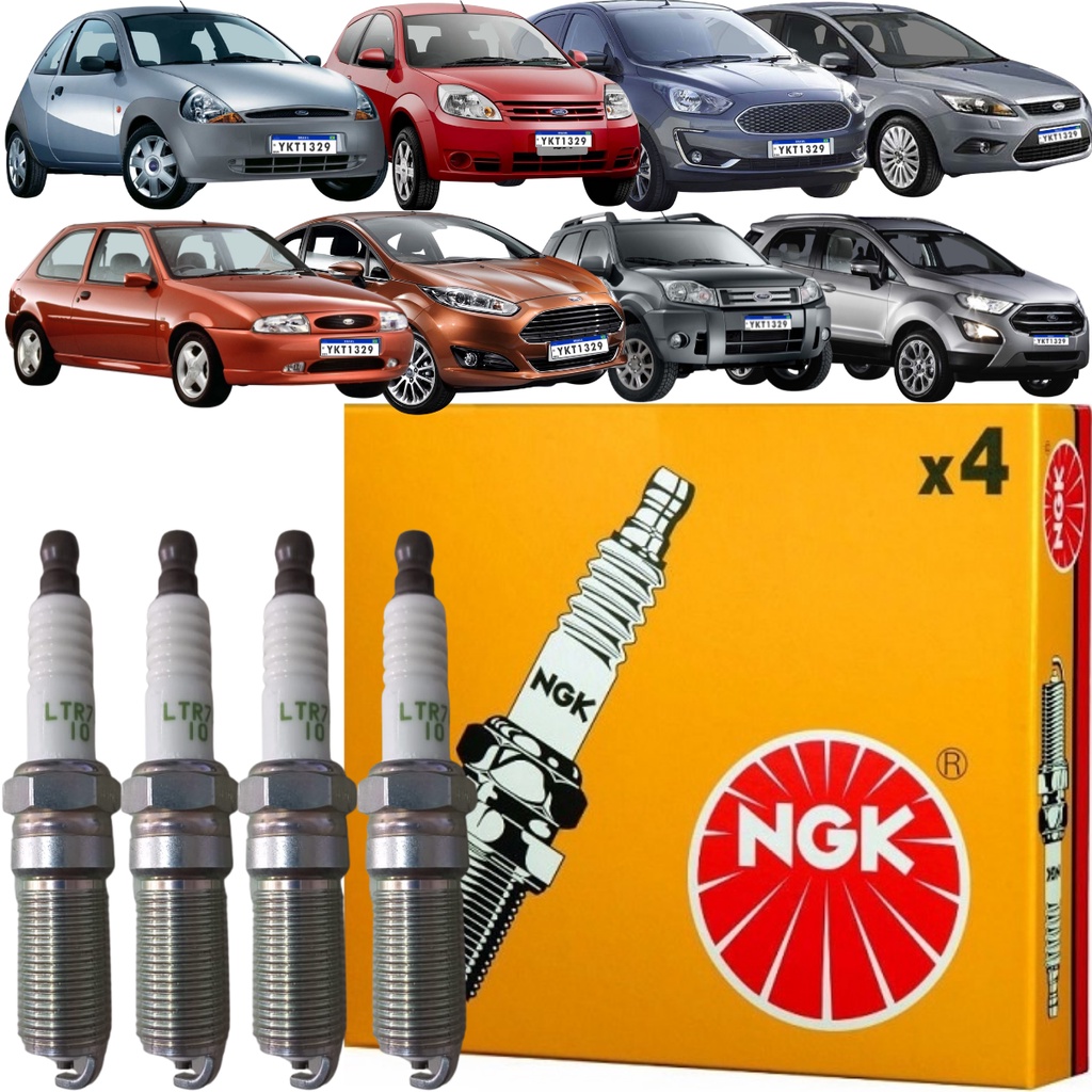 Jogo de Vela Original NGK Ecosport Fiesta Focus Ka 2002 a 2019 em Oferta na Shopee