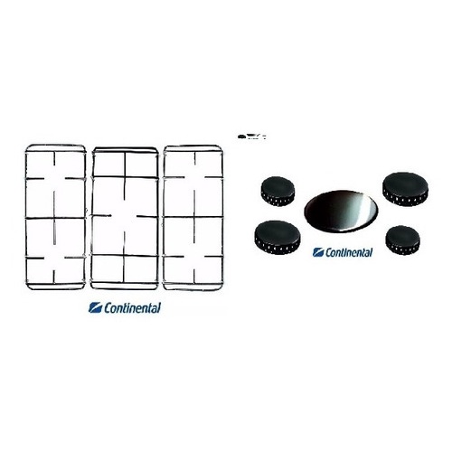 Kit Grelha+espalhadores Fogão Continental Evidenza 5 Bocas