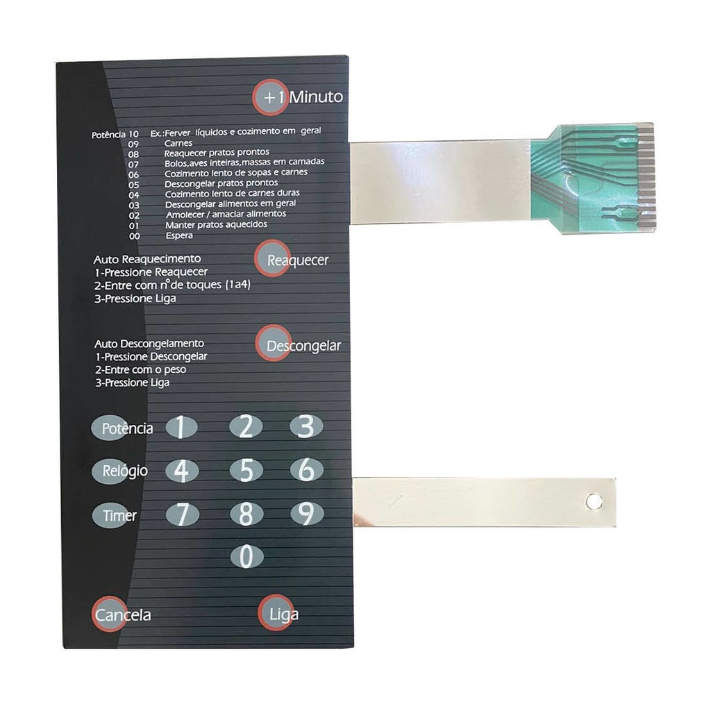 MEMBRANA COMPATIVEL MICROONDAS BMP 31 S/DOURADOR PRETA - BMP31