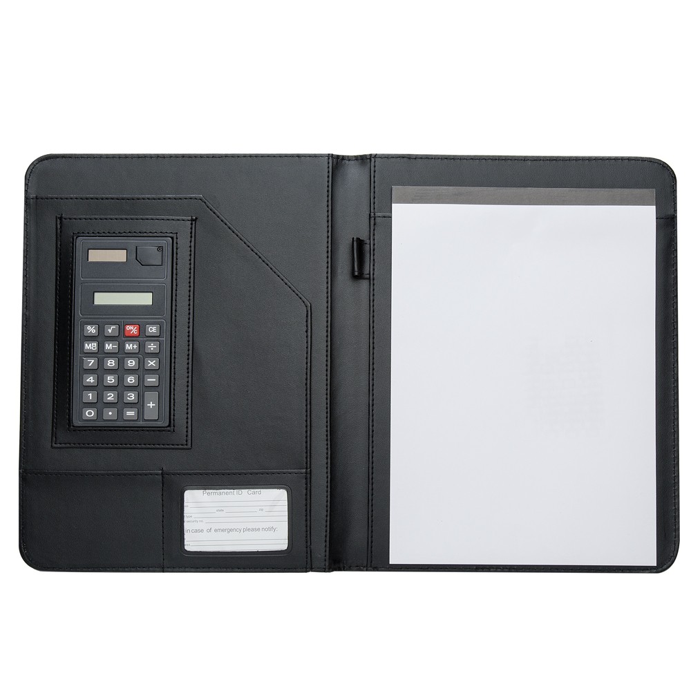 Pasta Convenção Com Calculadora, Material Em Couro Sintético em Oferta na Shopee