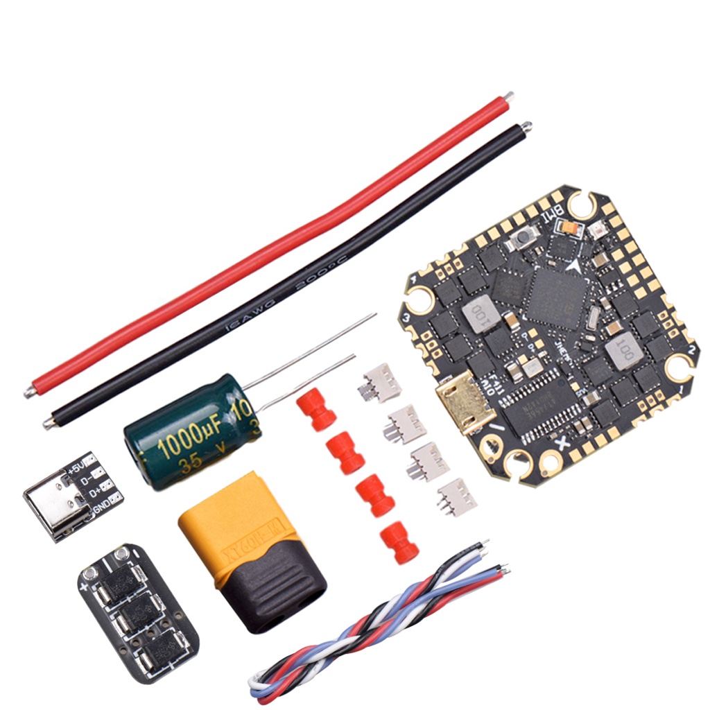 JHEMCU GHF411AIO-BMI F4 2-6S Controle De Vôo Sem Escovas AIO Para Máquina De Cruzamento De Palito De Dente De 40A