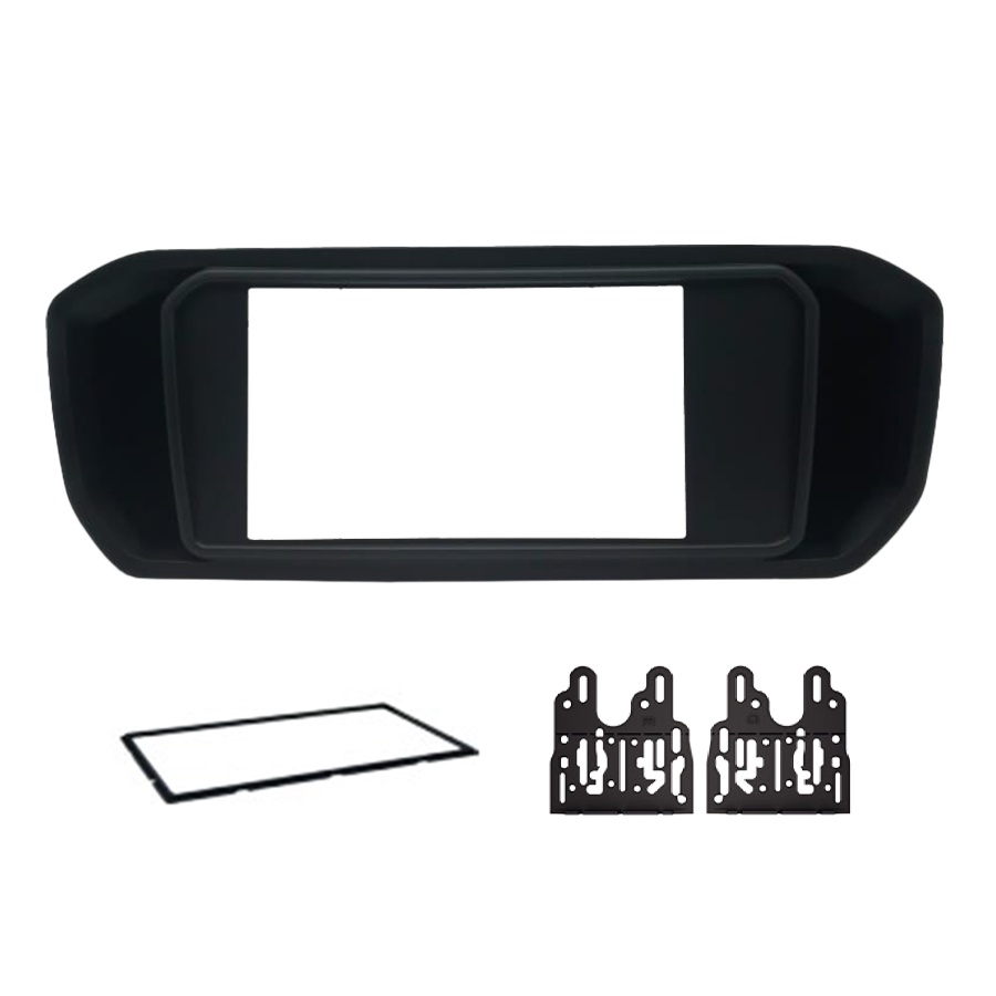 Moldura 2 Din GM Spin 2019 a 2022 - Preto Fosco em Oferta na Shopee