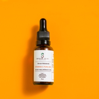 10 Serum Vitamina C Pura 20% Com Acido Hialuronico 10%