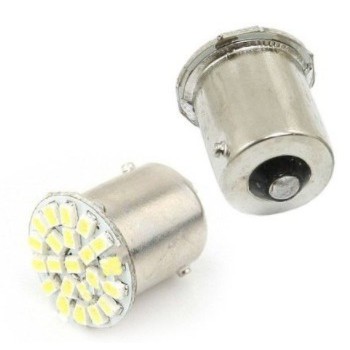 Kit 2 Lampadas Luz Ré Placa 1 Polo 22 Led 1156 Universal