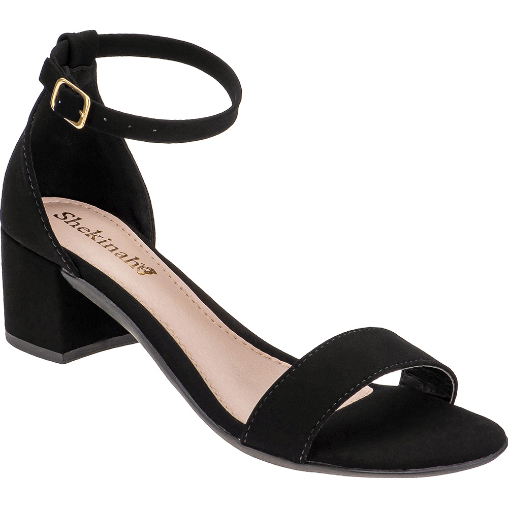 Saltinho Feminino Sandália Salto Baixo Quadrado Grosso Confortável Sapato Estilo Social Festa 500 em Oferta na Shopee