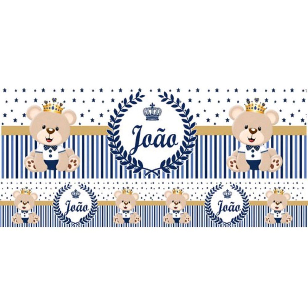 Faixa Decorativas Papel de Parede Quartos de bebês e Crianças Personalizado Ursinhos com o nome da criança em Oferta na Shopee