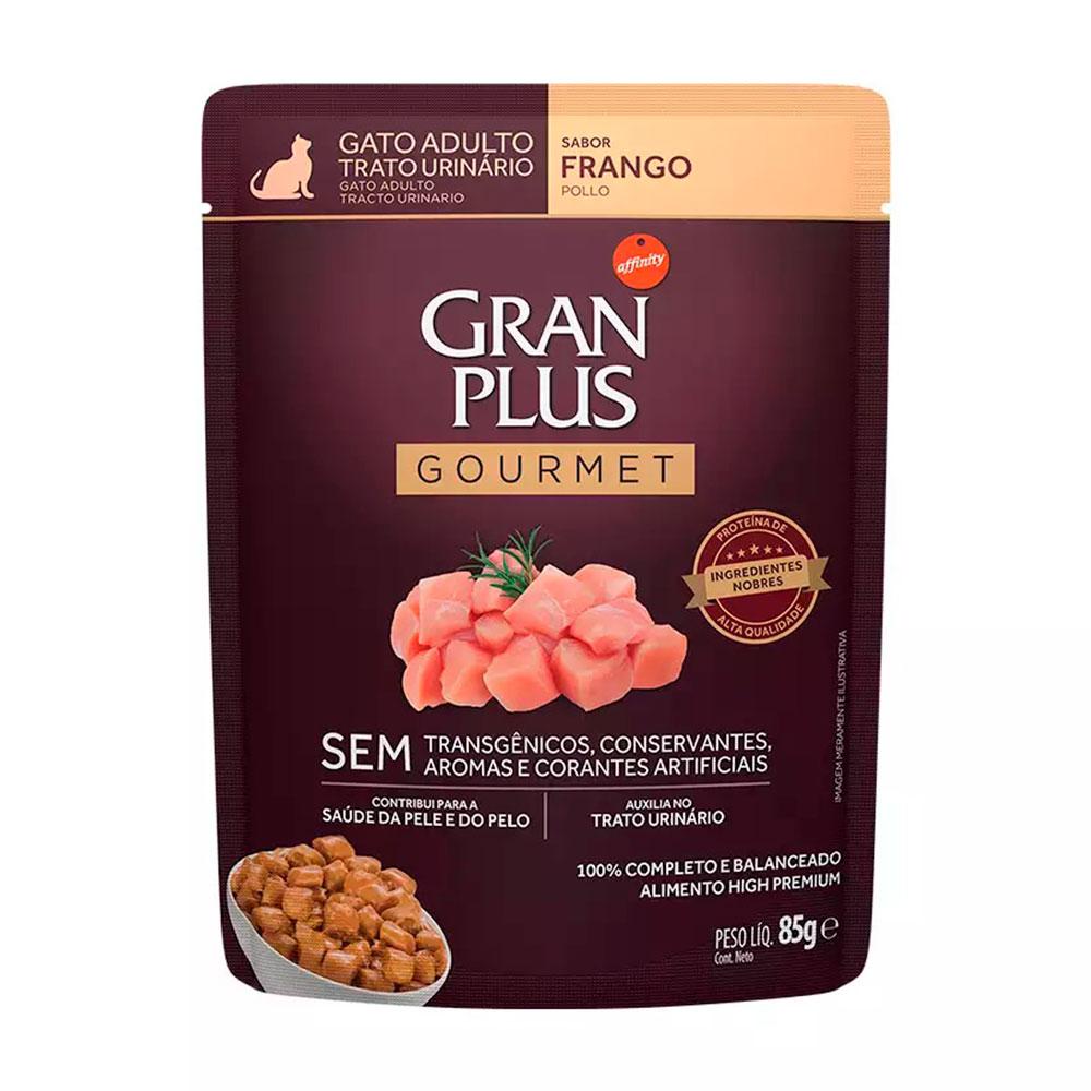 Gran Plus Gour Gatos Ad Frango Trato Urinario Sache 85gr em Oferta na Shopee